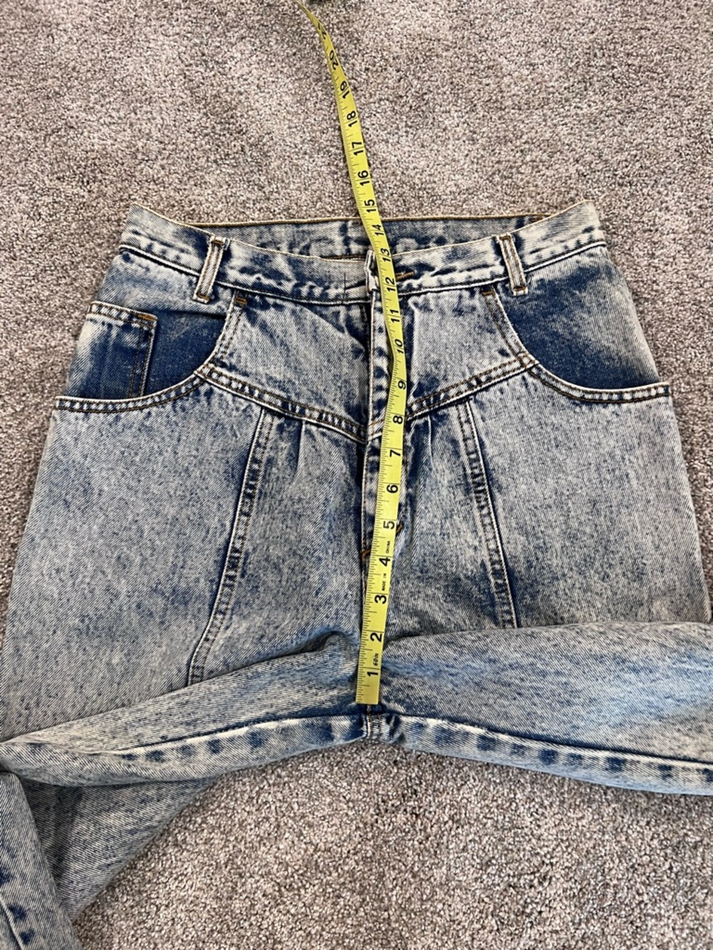 P.S. Gitano Vintage VTG Women’s Jeans Size 12 Acid Wash High Waist Pants Rare - Picture 5 of 16